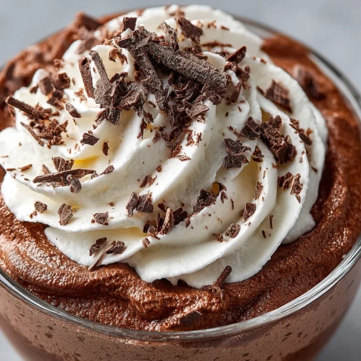 Délicate mousse au chocolat légère pour une gourmandise sans culpabilité, un dessert en couches.