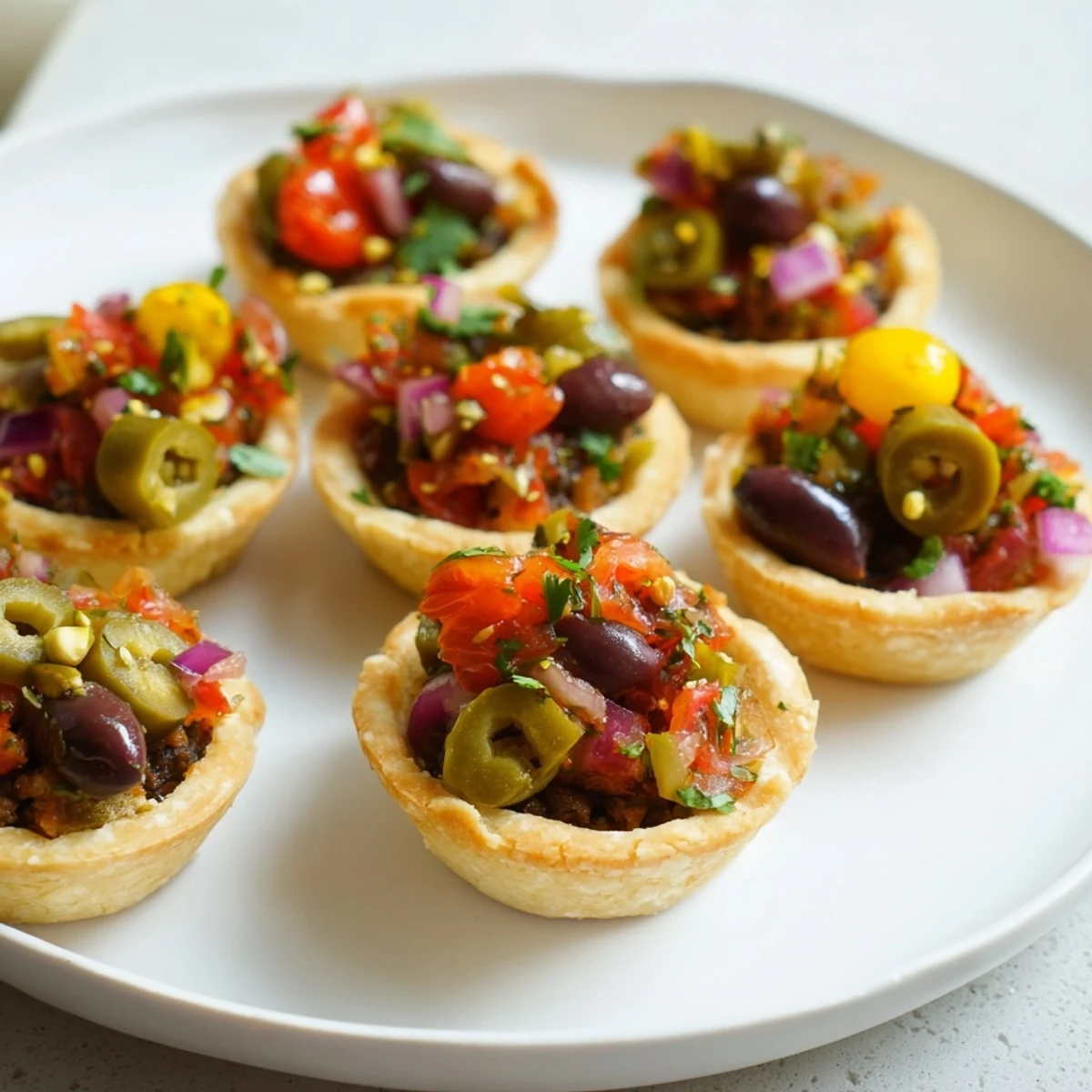 Pickle de Gallo Tapenade Tartlets
