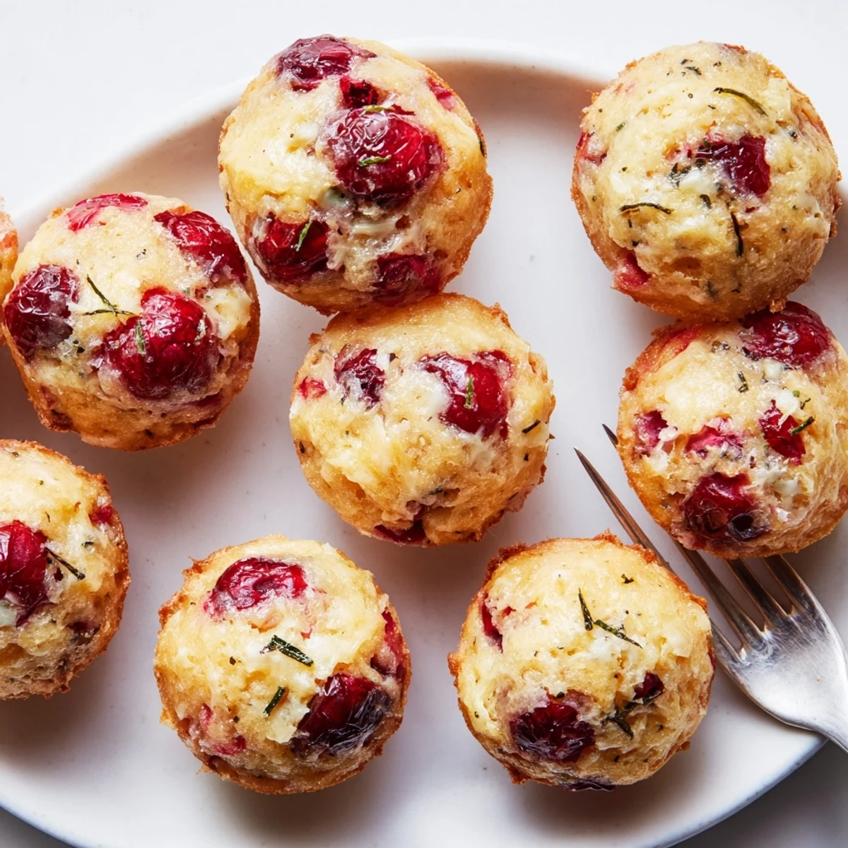Gâteau madeleine savoureux aux cerises martini avec une texture légère et moelleuse.  