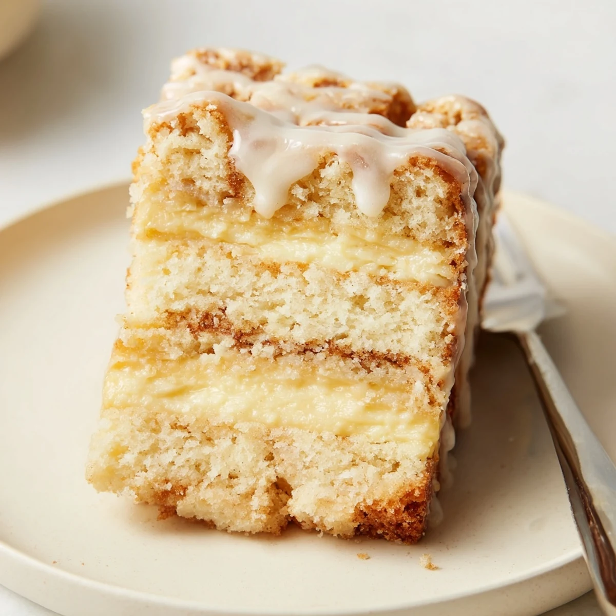 Pain eggnog éclair glaçage