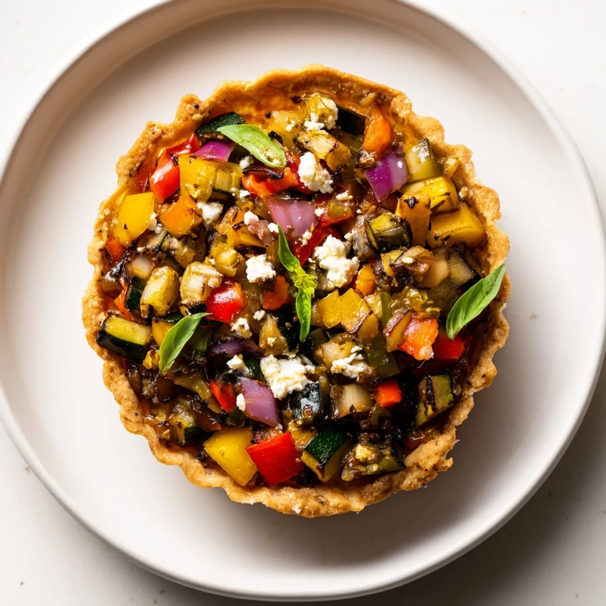 Pickle ratatouille mini tartes