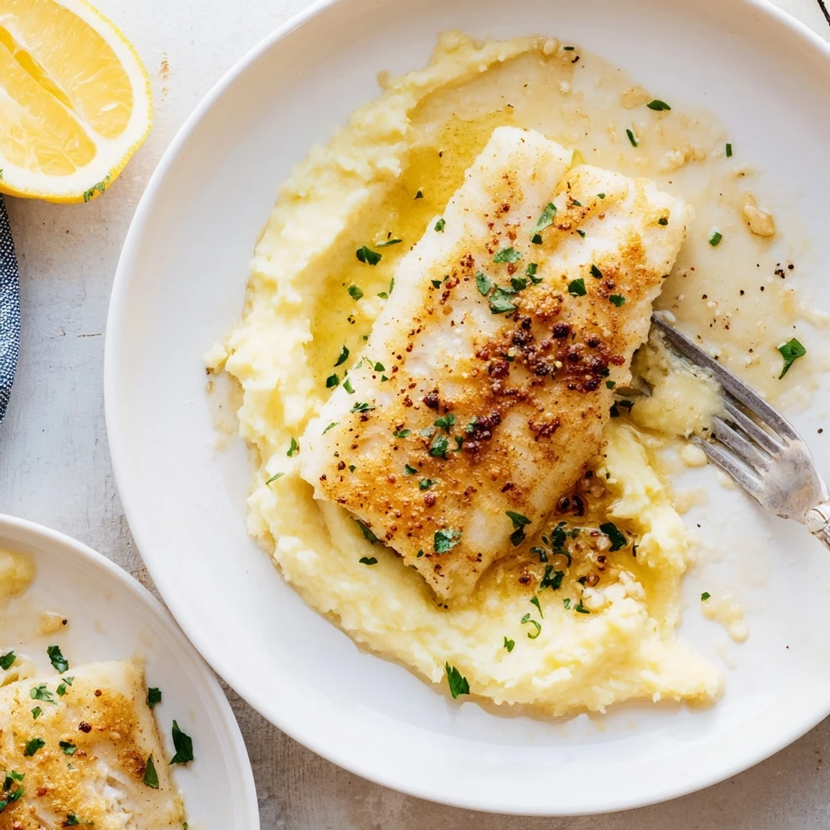 Sole Meunière Beurre Noisette Purée