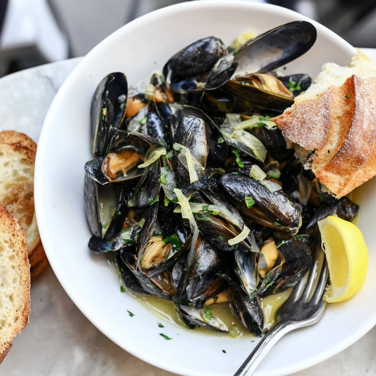 Moules marinières classiques françaises