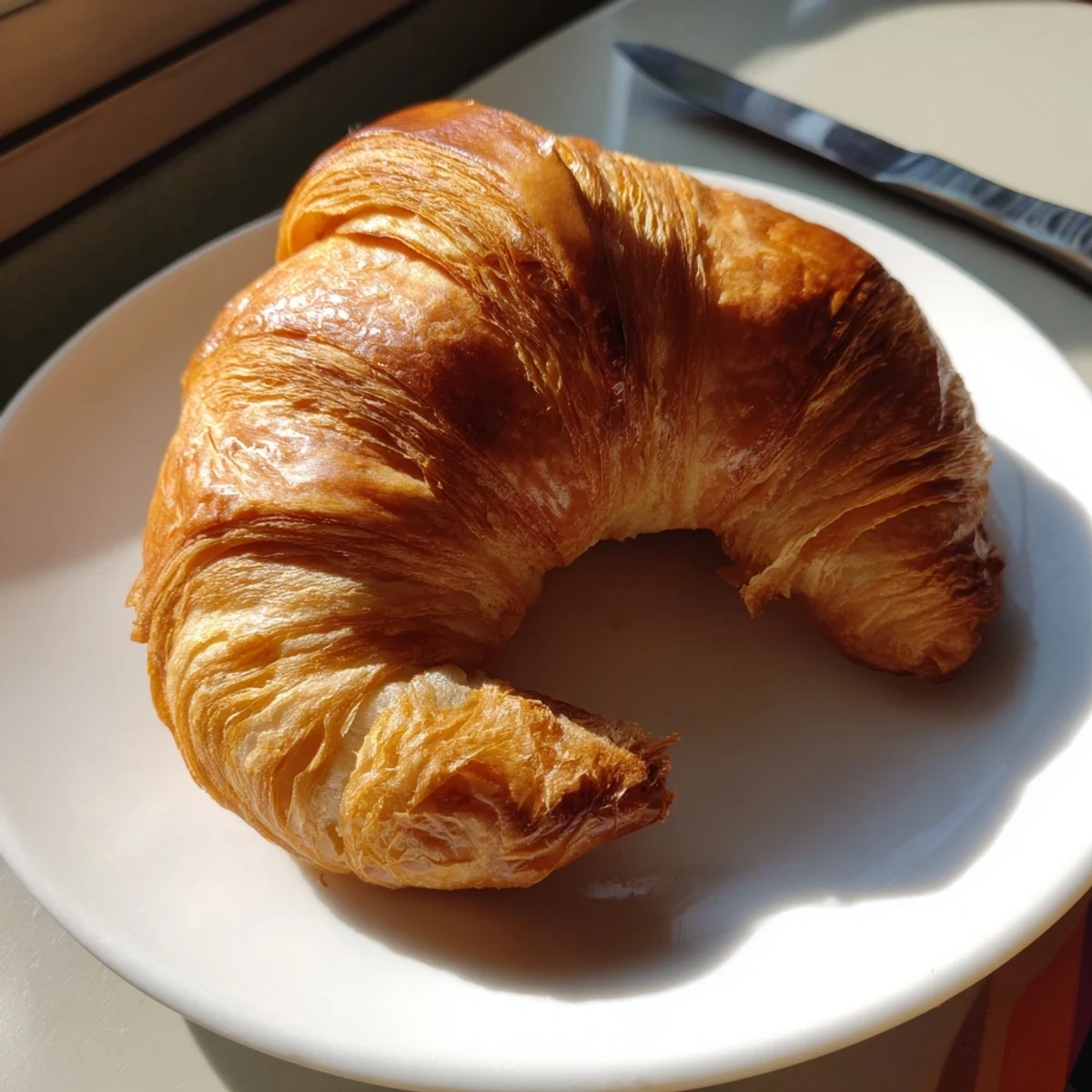 Croissants français au beurre
