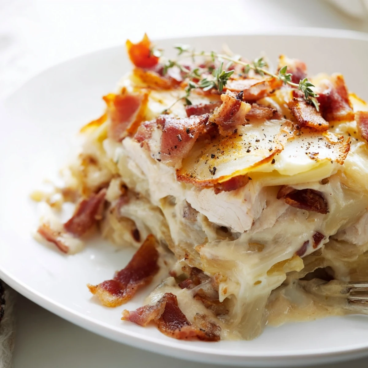 Tartiflette au poulet fondant