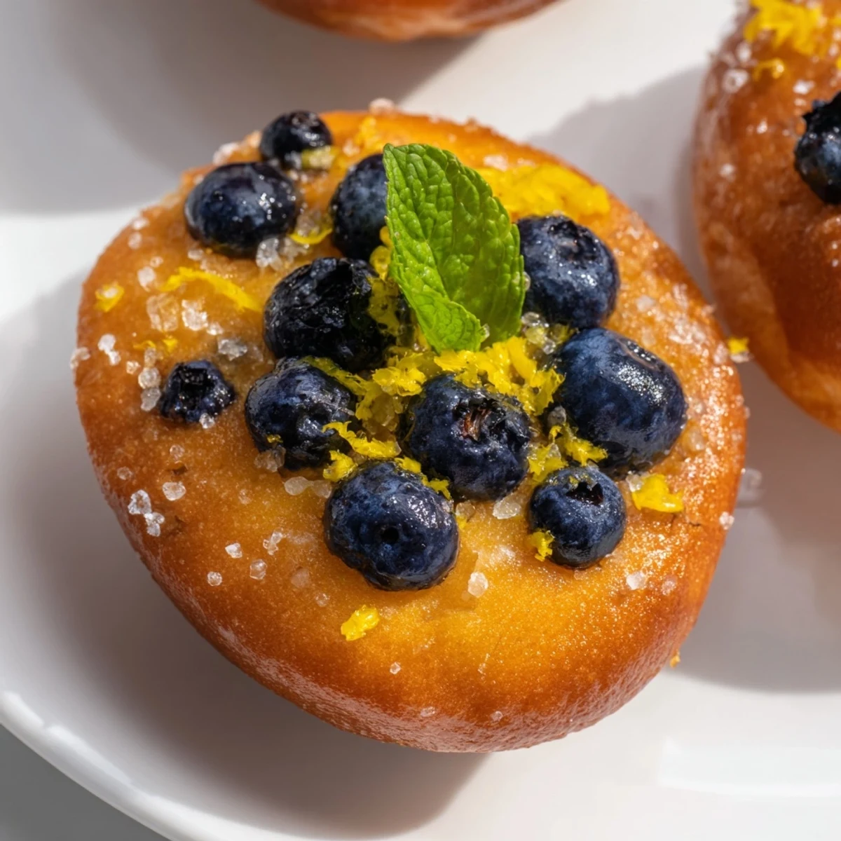 Sweet Blueberry & Lemon Focaccia, a beautiful, golden image showcasing its berry topping and zesty flavors.