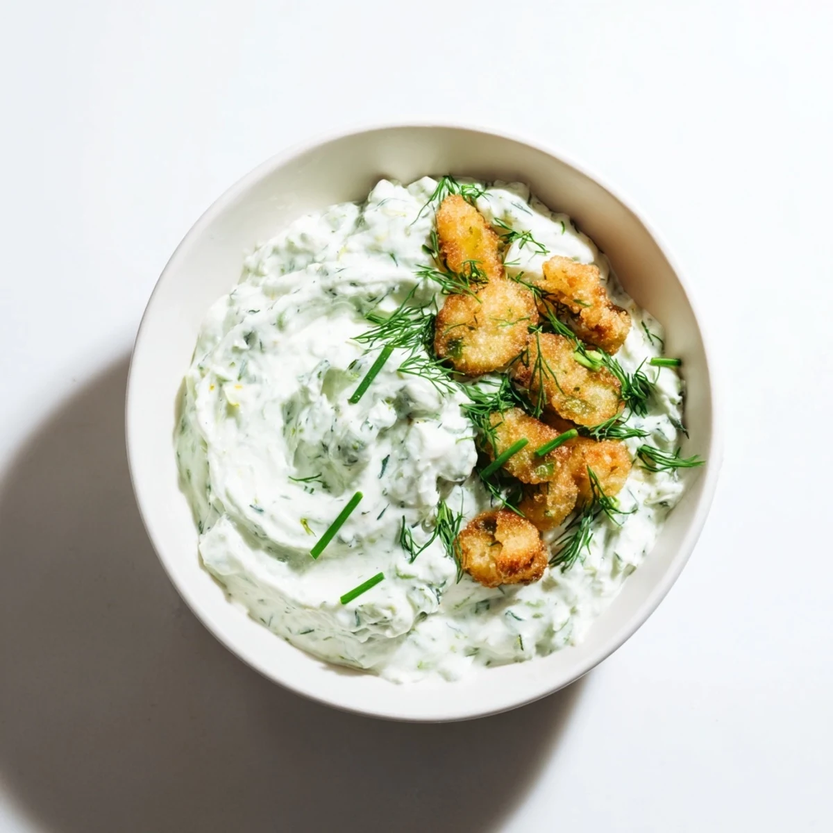 Spicy Fried Pickle Dill Dip