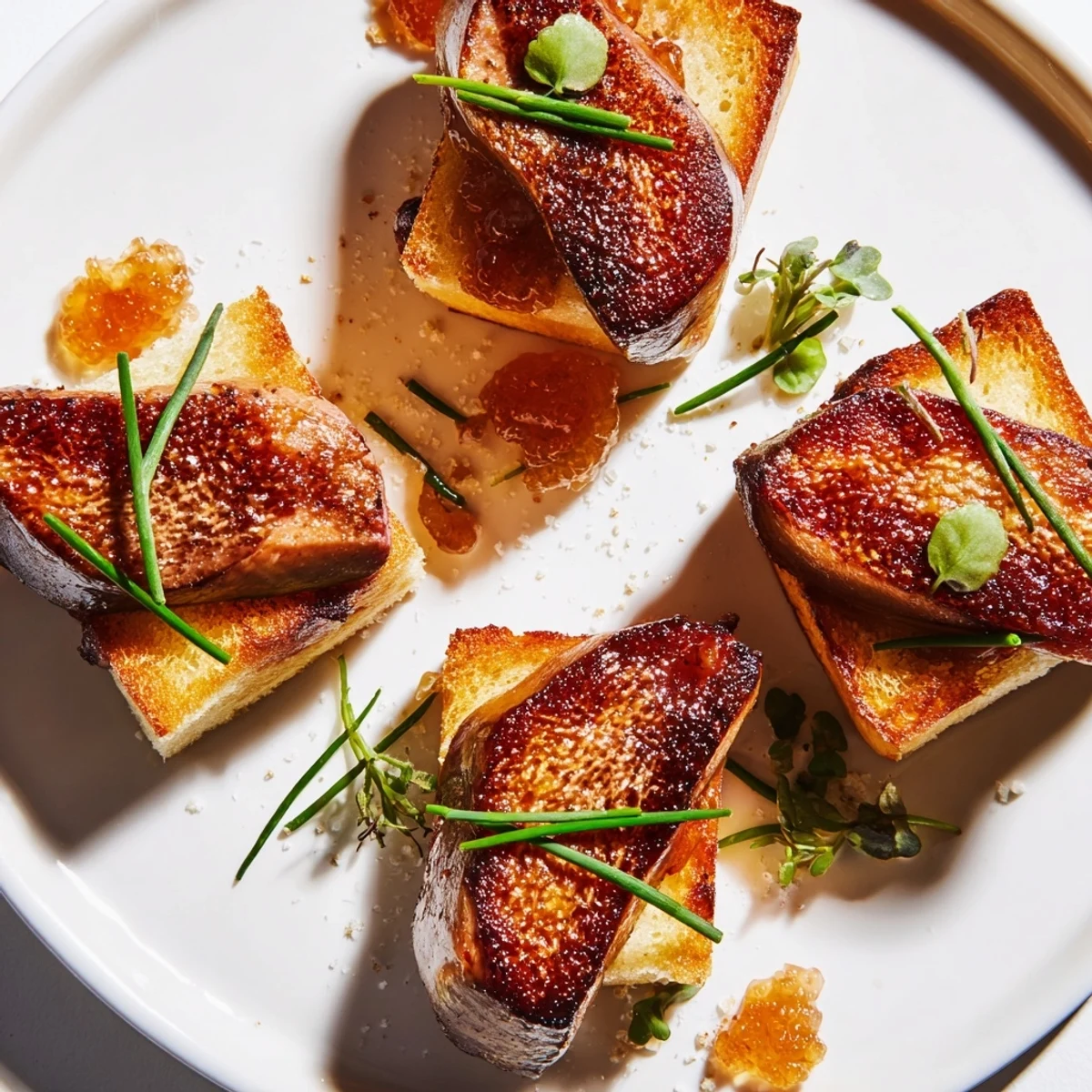 Foie gras sur pain lait