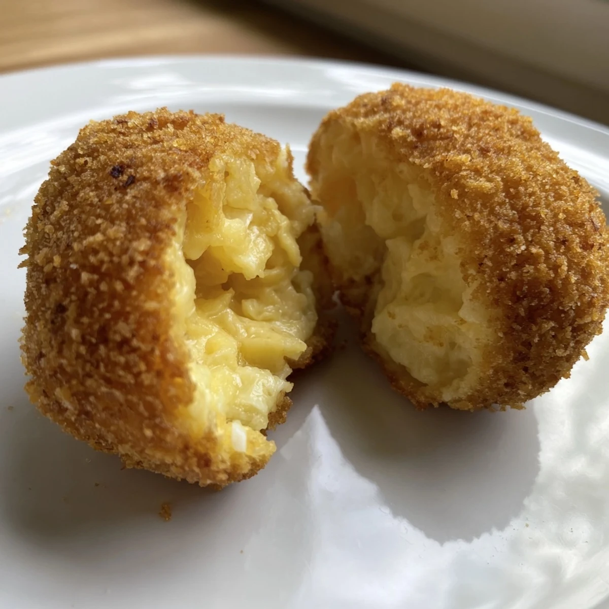 Hot, fried potato and cheese croquettes, offering a delightful crunch and melty cheese filling.