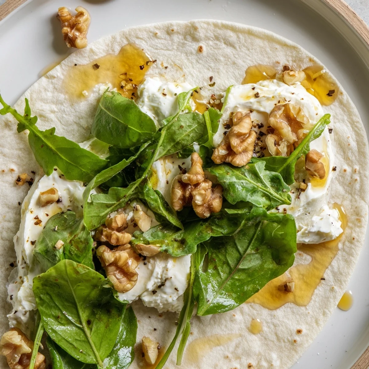 Chèvre miel noix wrap
