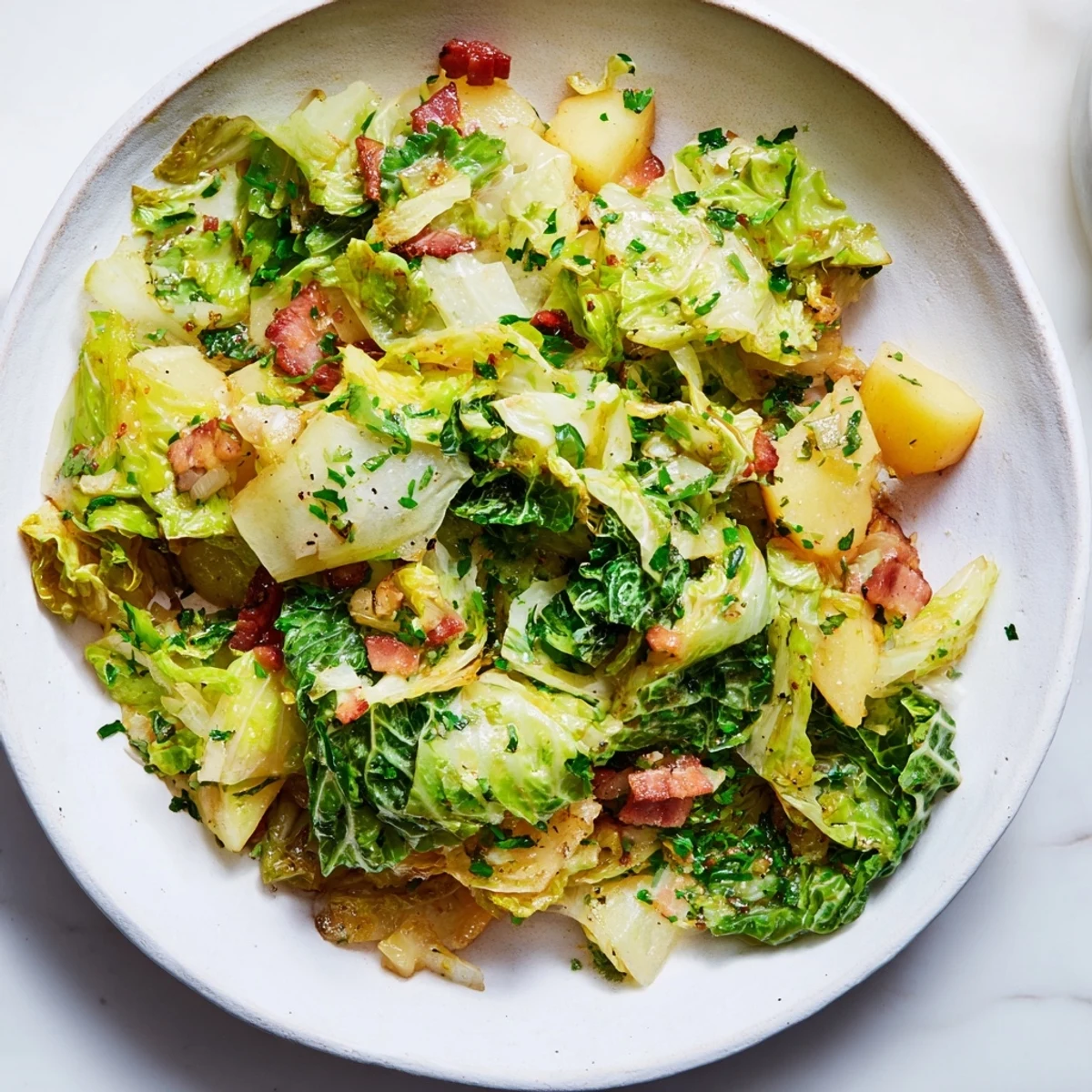 Chou savoyard lard pommes