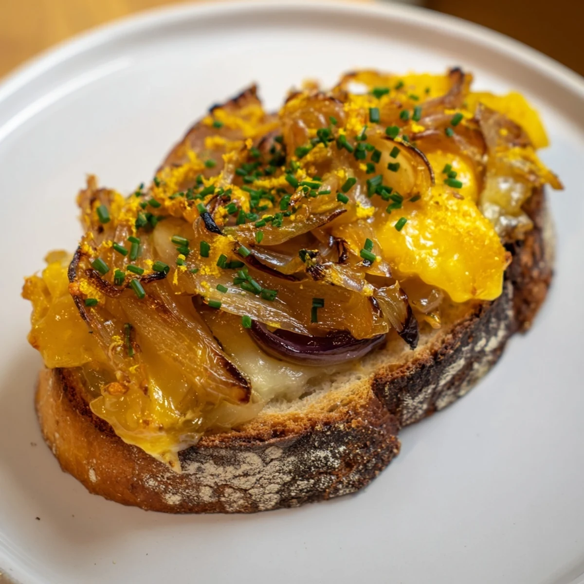 Cheesy Onion Tartine