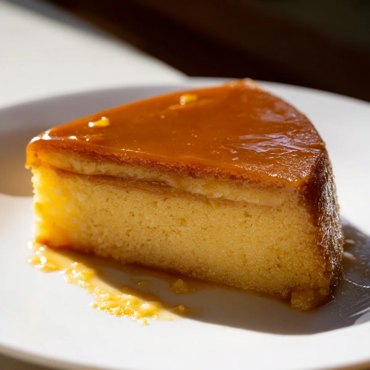 Gâteau semoule lait caramel