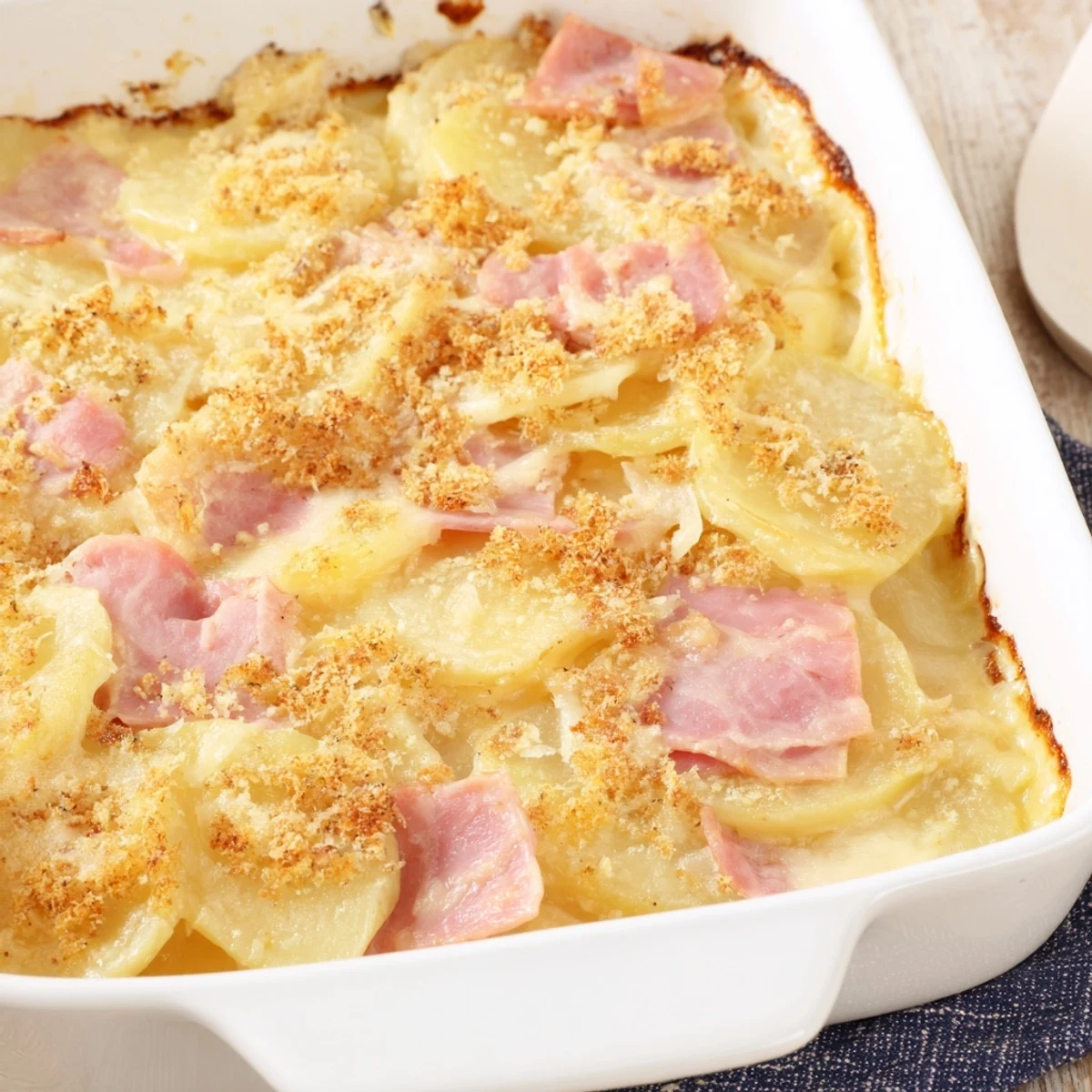 Gratin jambon fromage parisien