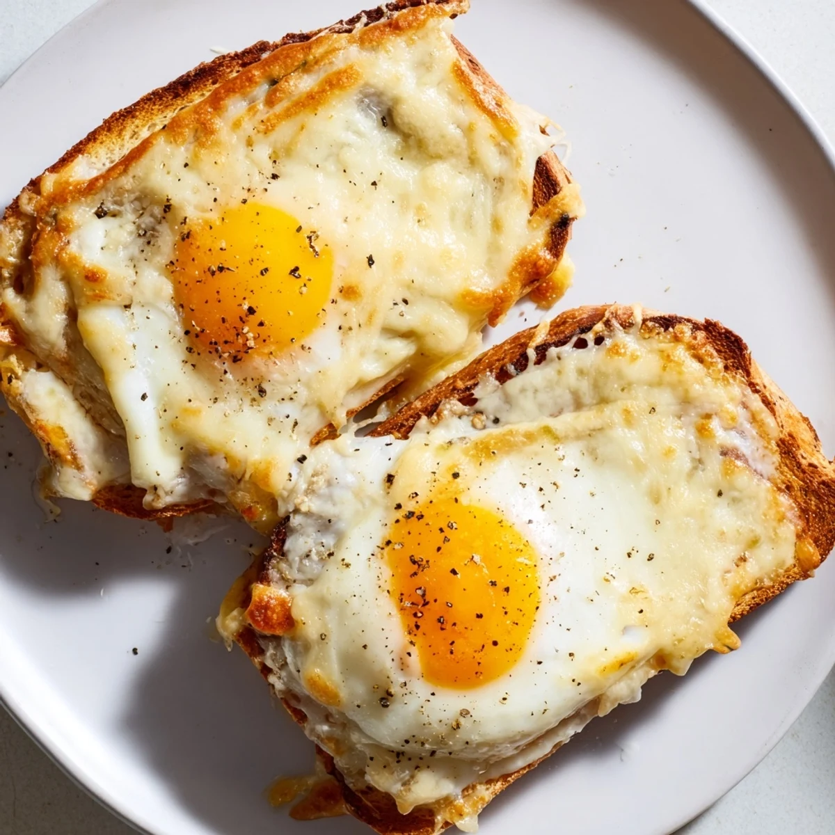 3 ingrédients Croque Madame simple