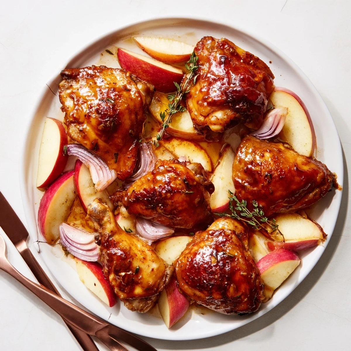 Cider-Glazed Chicken Apple