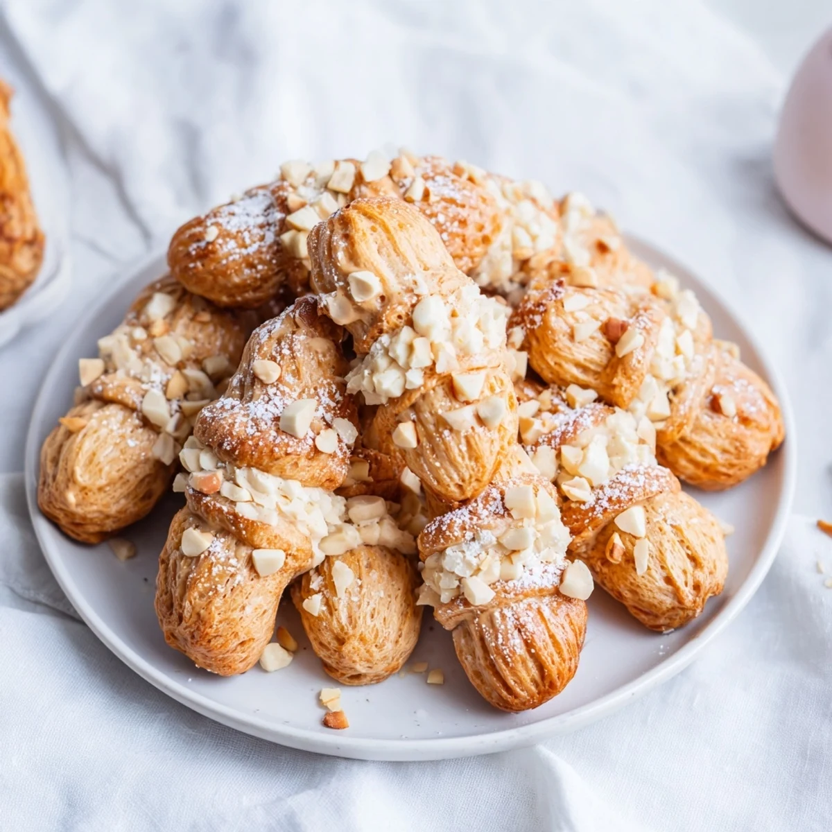Quick Mont-Blanc Cookie Towers: layers of chestnut cream and whipped cream, a sweet dessert.