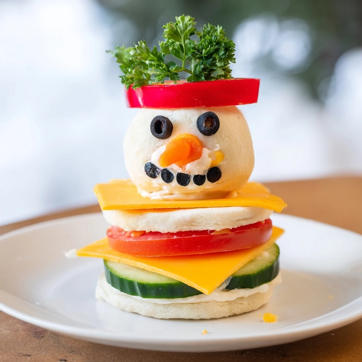 Sandwich bonhomme de neige