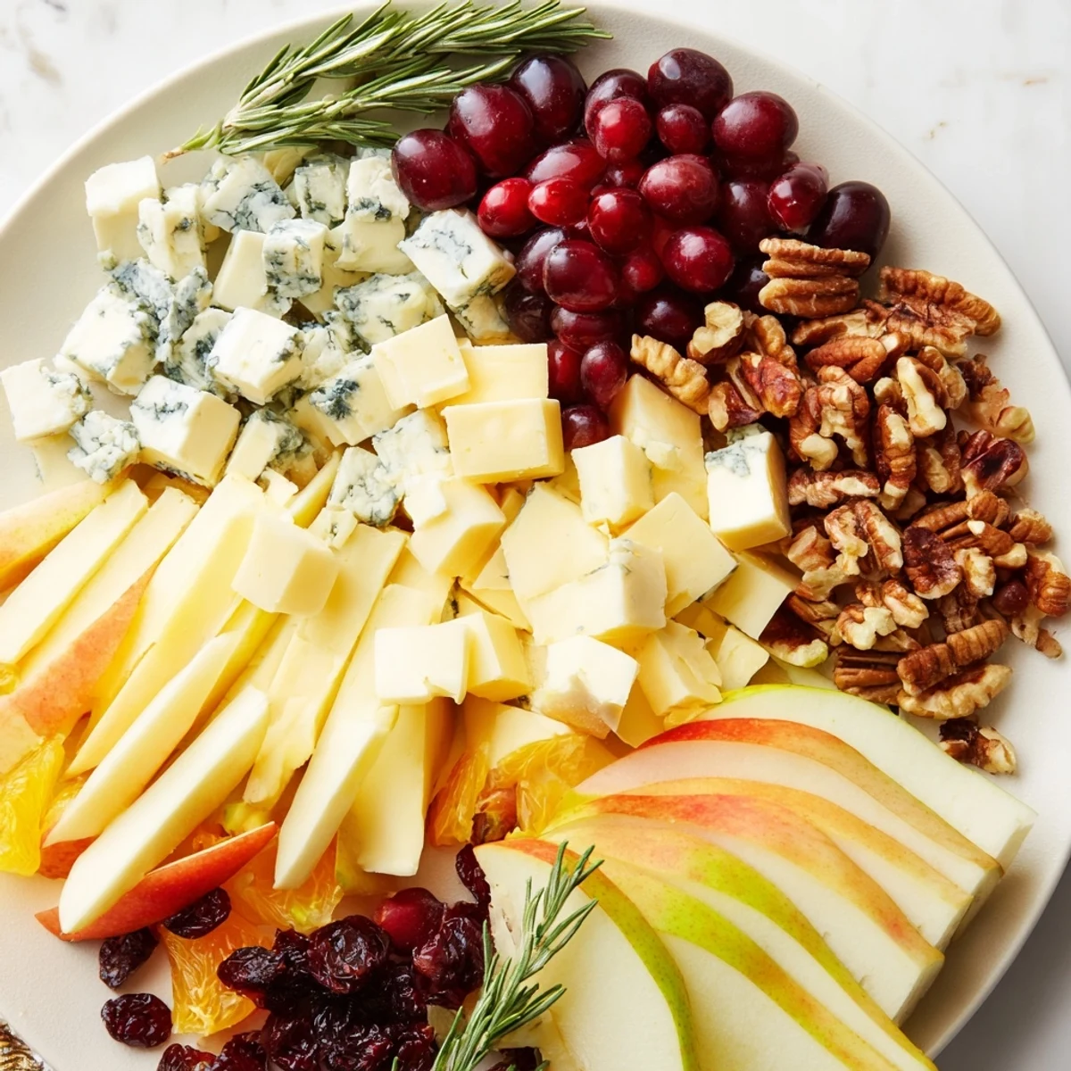 Board de snacks hivernaux festifs