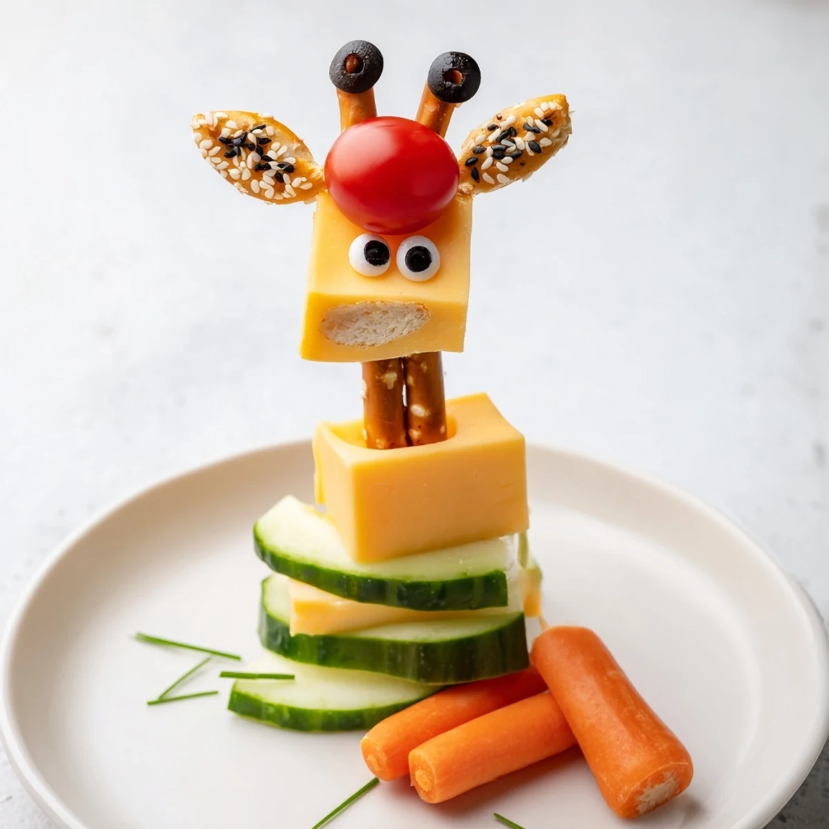 Long-Necked Giraffe Snack Tower