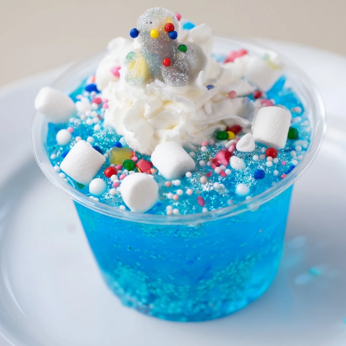 Jello Cups Globe Neige