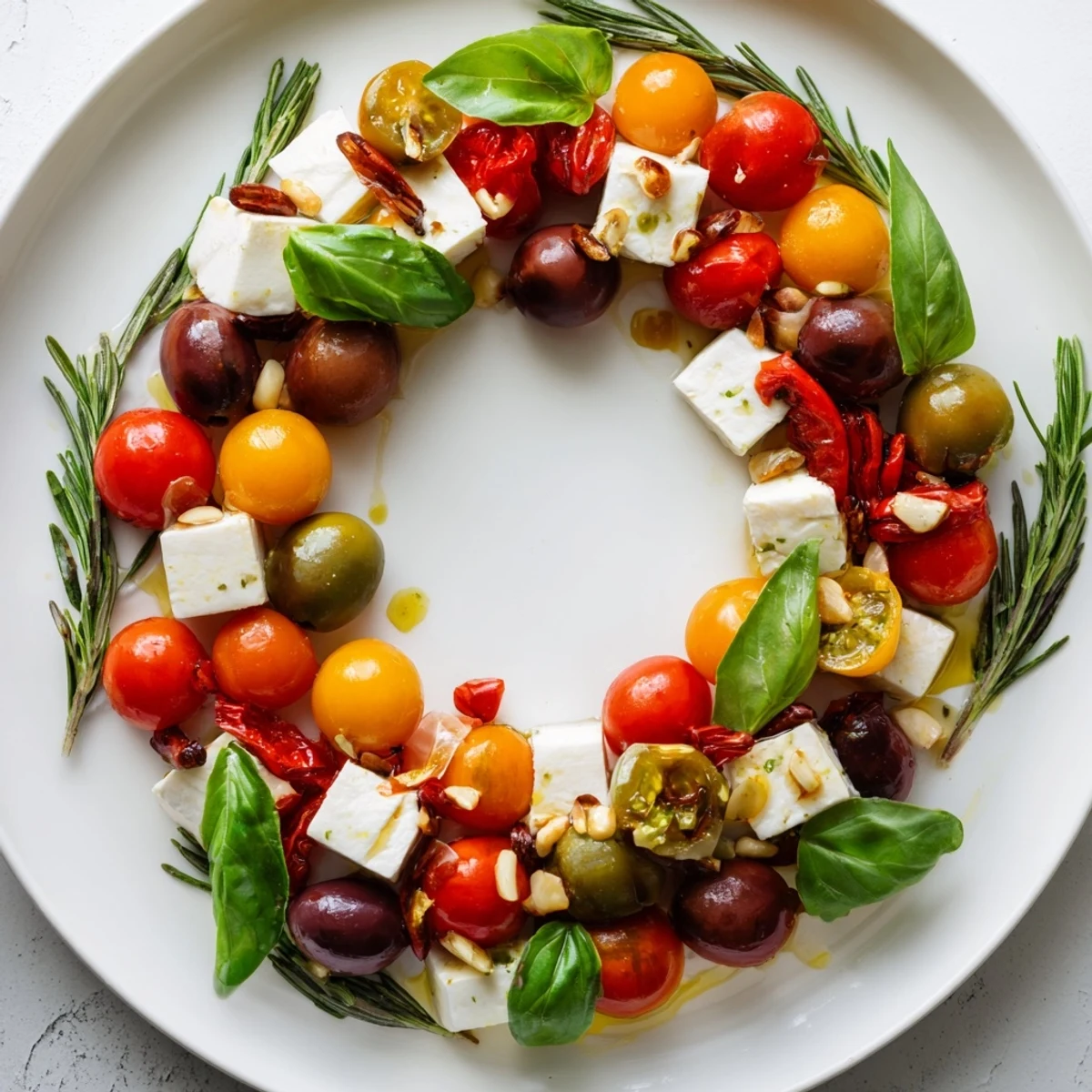 Olive and Cherry Tomato Garland