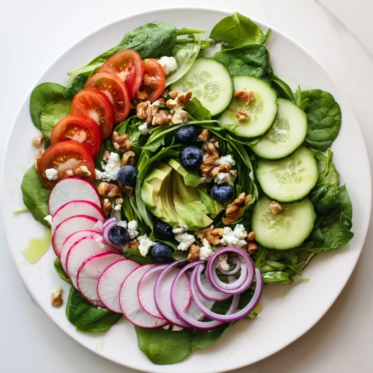 Fibonacci fan salade gourmande