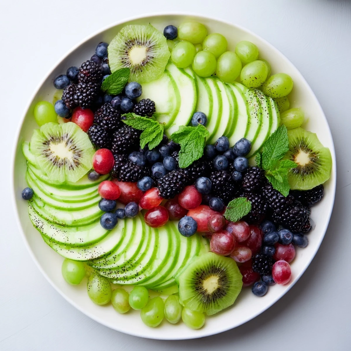 Platter fruits aurora borealis
