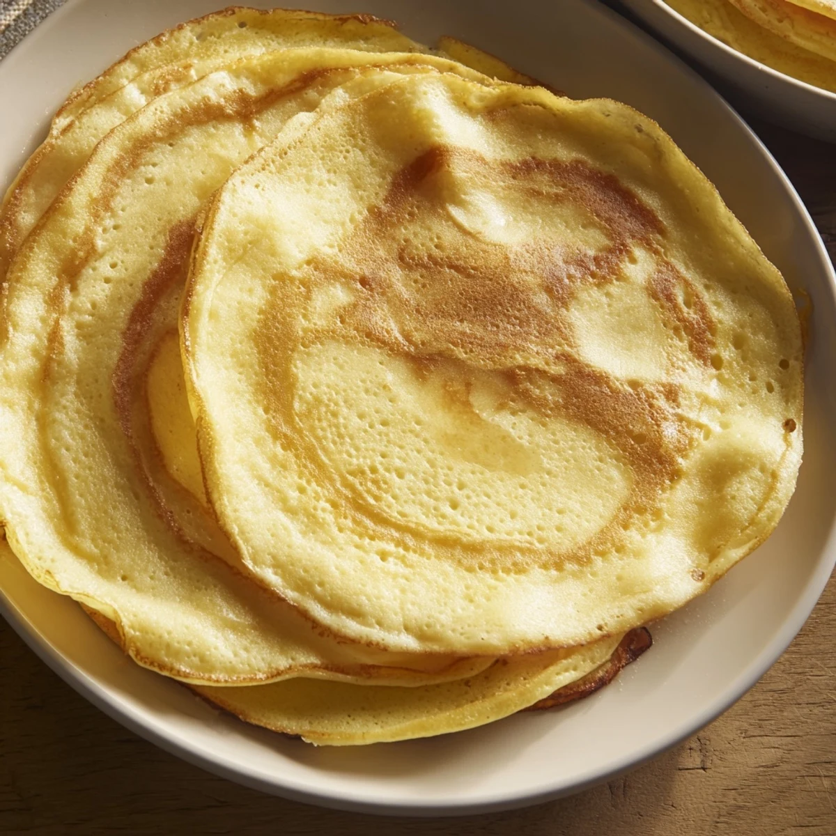 Fluffy scrambled pancakes