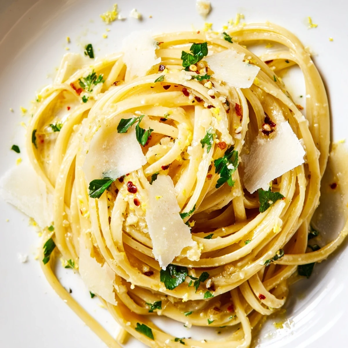 Linguine ail beurre persil