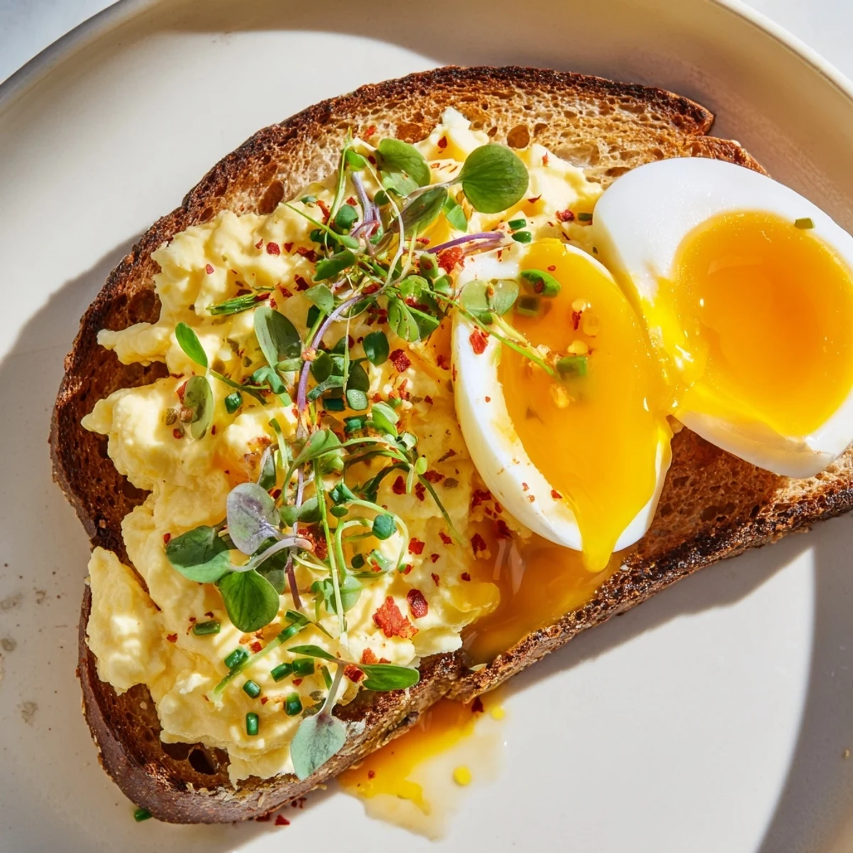 Here are the 3 ALT image texts for "Egg Flight Toast":