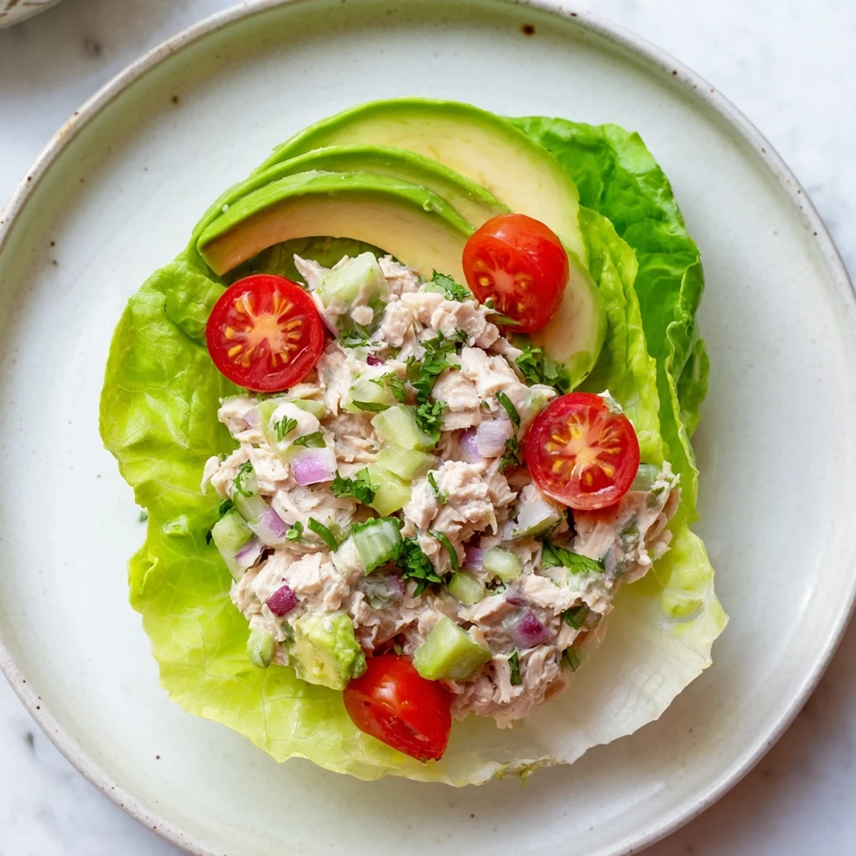 Tuna Salad Lettuce Wraps