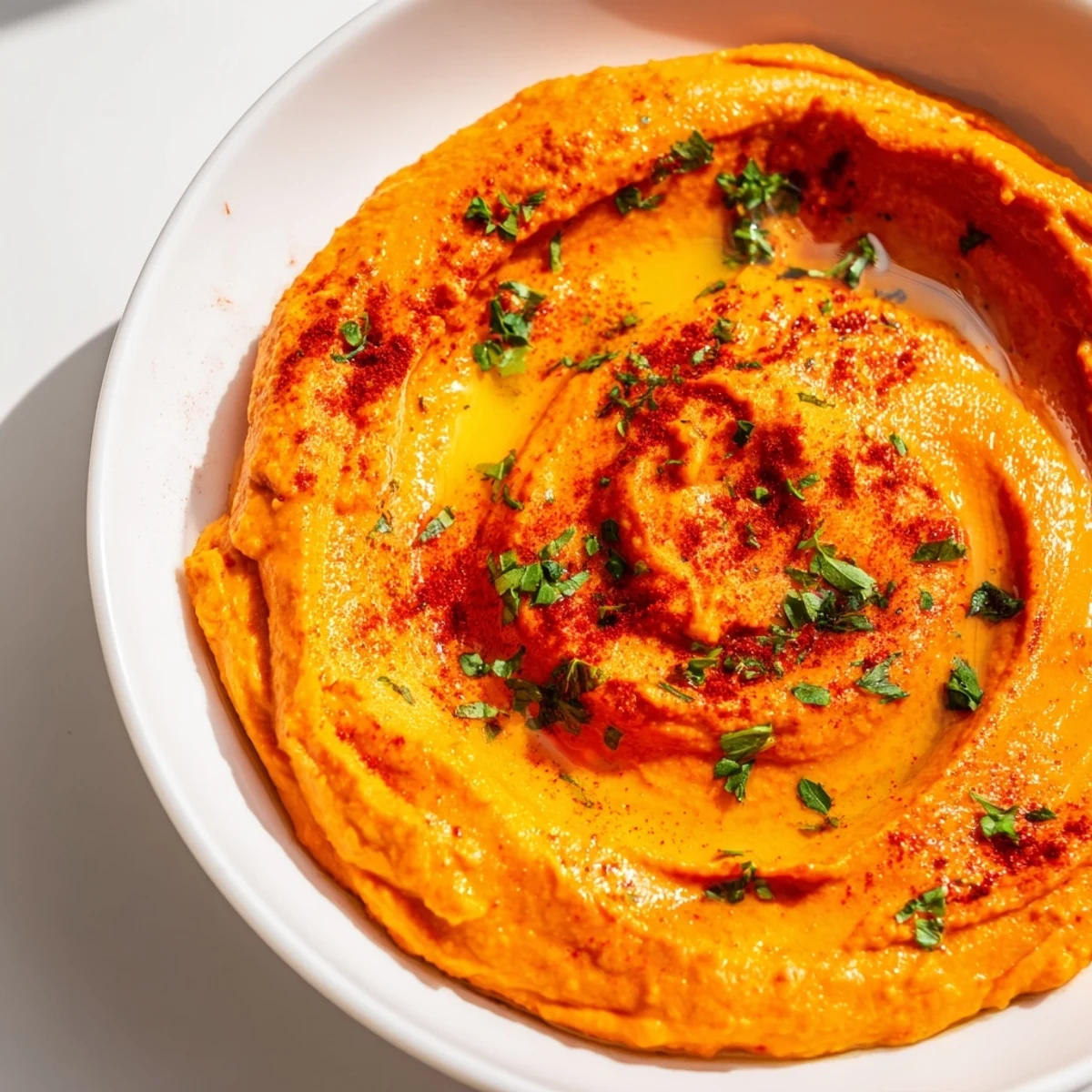 Hummus poivrons rouges rôti