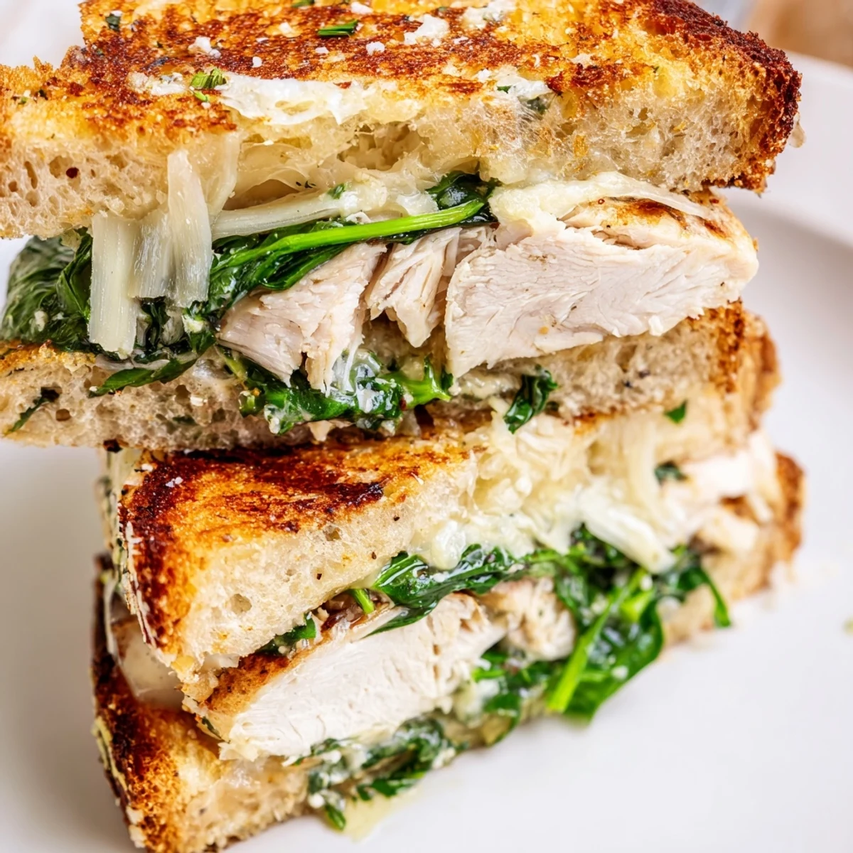 Grilled Chicken Spinach Panini