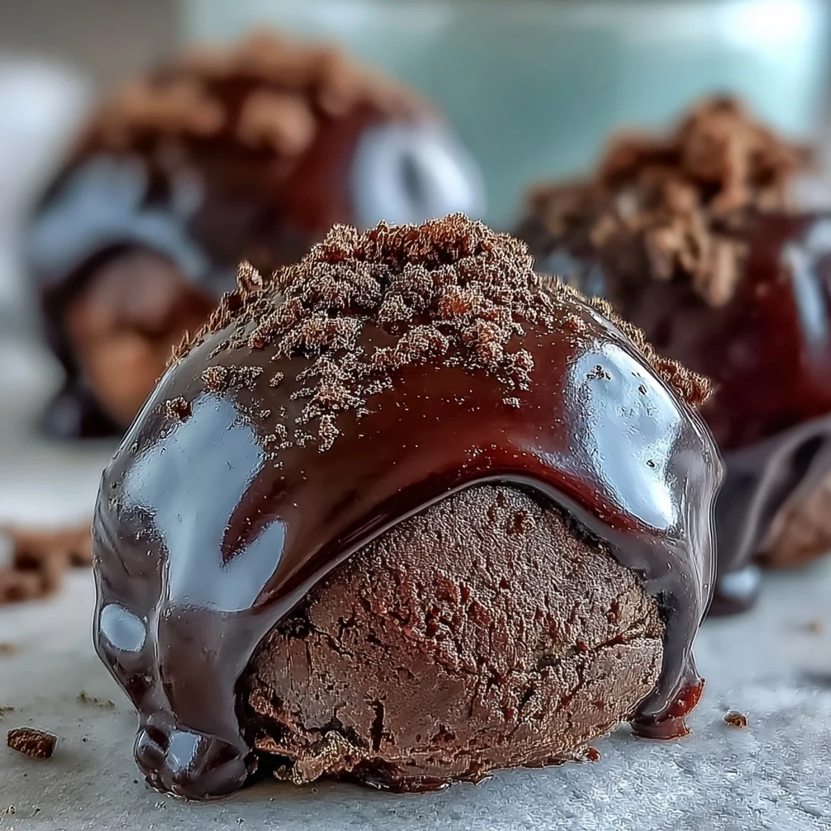 Présentation des Truffles Hojicha, petites boules gourmandes idéales pour accompagner un thé ou un café.