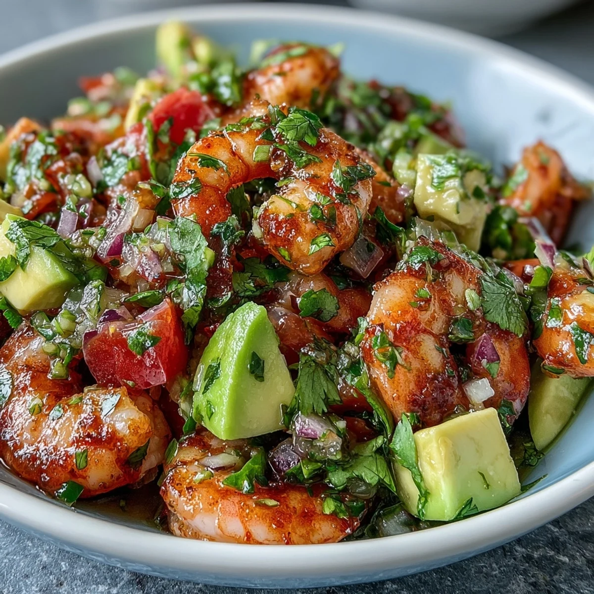 Céviche de crevettes au chili et citron vert, plat mariné au citron servi sur tostadas avec citrons