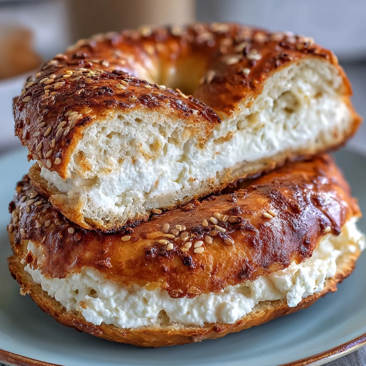 Bagels protéinés au fromage