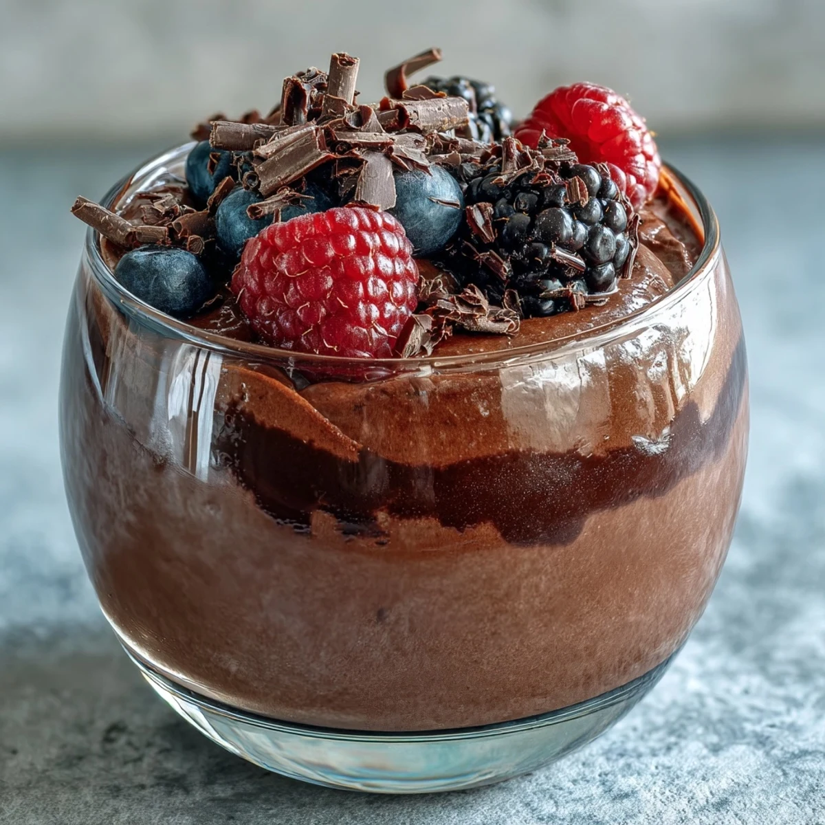 Mousse chocolat fromage cottage