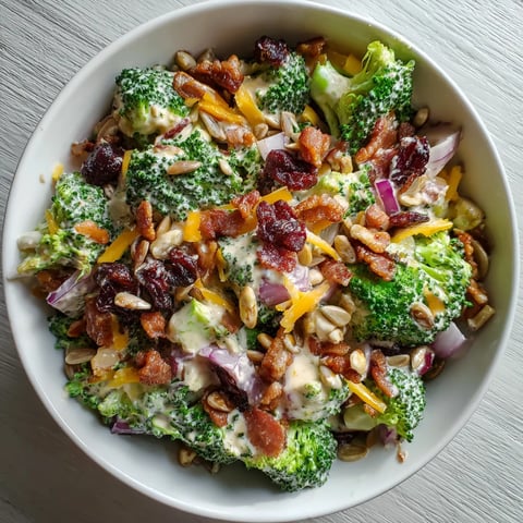 Une assiette de légumes verts avec des bacon et des noix.