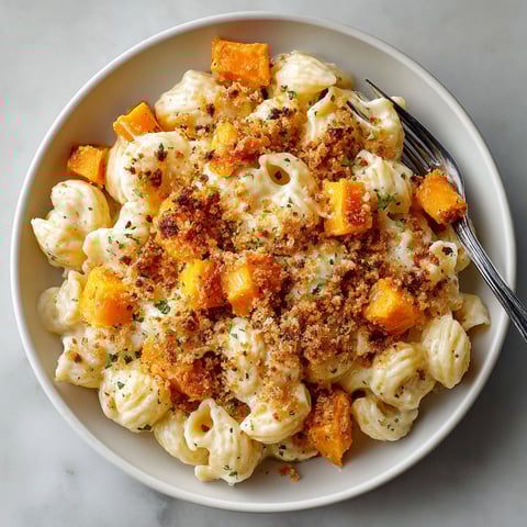 A bowl of pasta with cheese and orange slices.