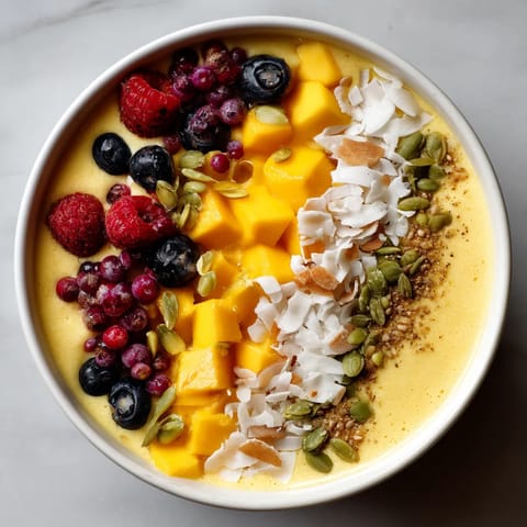 Un plat de fruits et de graines colorés.