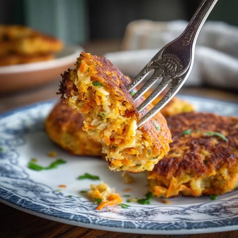 Une assiette de pâtes avec une fourchette dans le plat.