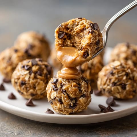 Une assiette de céréales trempées dans du caramel.