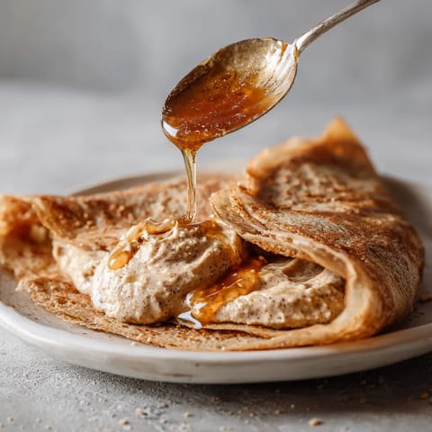 Une galette bretonne sucrée à la châtaigne et crème d'érable.