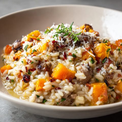 Une assiette contenant une salade de riz et de légumes, avec des légumes rouges et des herbes vertes.