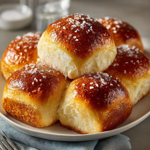 A plate of rolls with sugar on top.