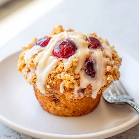 Cherry Éclair Latte Muffins