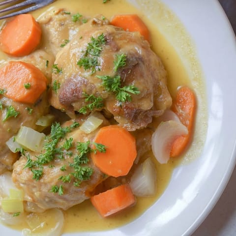 Poulet sauce bière herbes