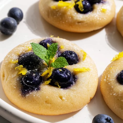 Focaccia myrtille citron