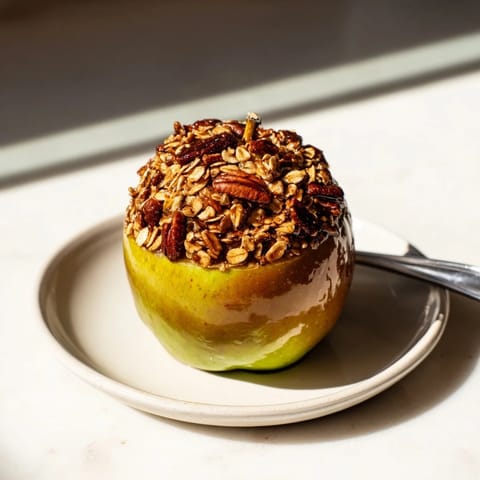 Pommes fourrées avoine miel